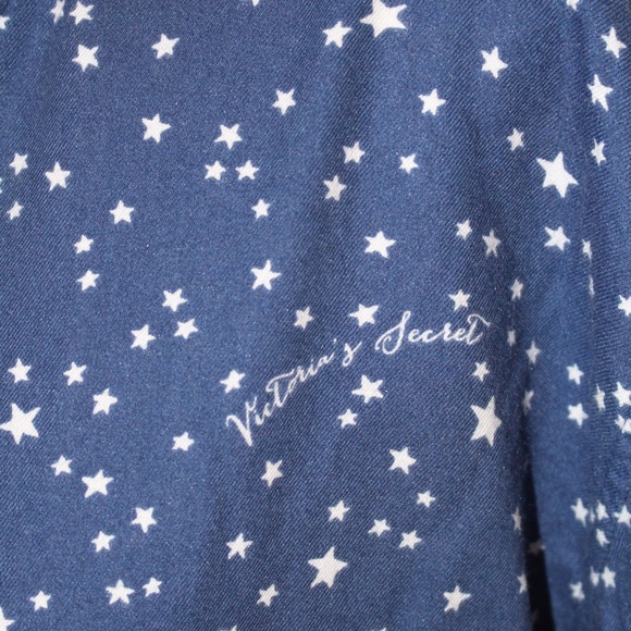 Victoria's Secret, stars button down long sleeve pajama top - Picture 5 of 8